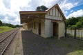 Platform looking west, Robertson railway station, New South Wales, Australia Royalty Free Stock Photo